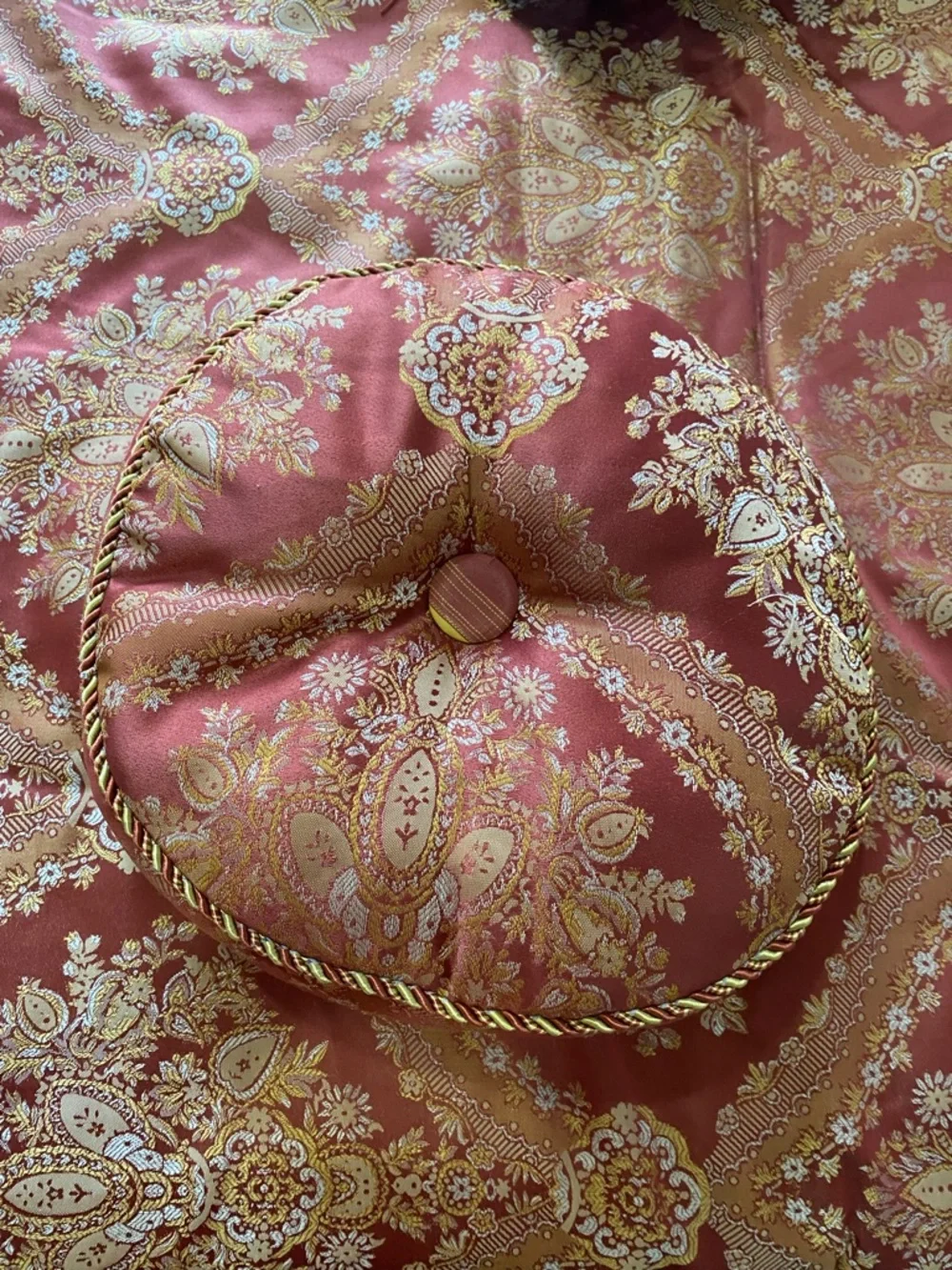 Classic Red and Gold Damask Comforter - Timeless Home Bedding